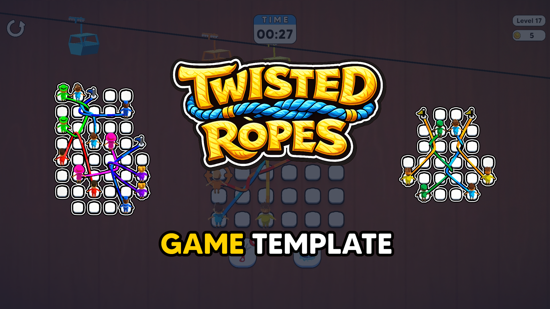 Rope Puzzle Game Template